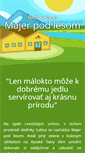 Mobile Screenshot of majerpodlesom.sk